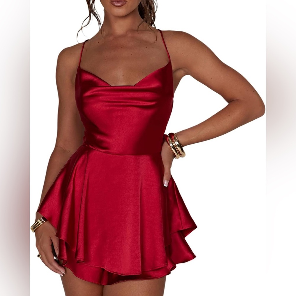 BRAND NEW NEVER WORN RED SEXY MINI DRESS